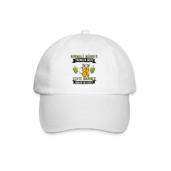 Bierbrauer Bierbrauen Bier Geschenk - Baseballkappe - Weiß/Weiß - Vorne