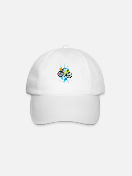 Lustiges Fahrrad Geschenk Spruch übers Radfahren - Baseballkappe - Weiß/Weiß
