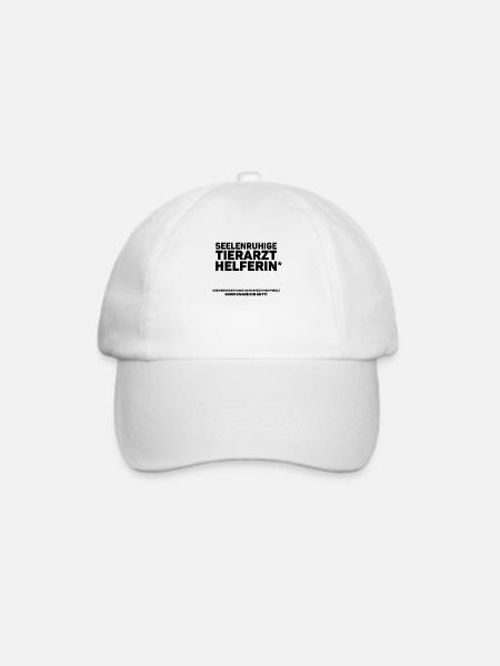 Tierarzt Tierarzthelferin Tierdoktor TFA Geschenk - Baseballkappe - Weiß/Weiß