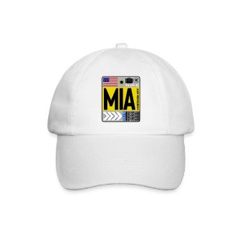 Miami International Florida - Baseballkappe - Weiß/Weiß - Vorne
