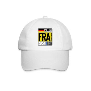 Frankfurt am Main - Baseballkappe - Weiß/Weiß - Vorne