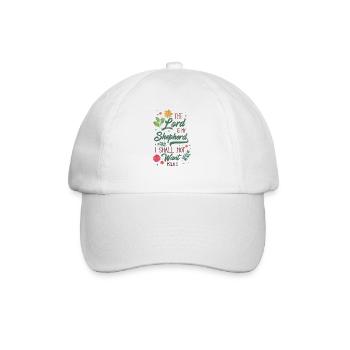 Christlicher Bibelvers Religion - Baseballkappe - Weiß/Weiß - Vorne
