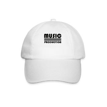 Musik Produzent Hip Hop Techno Beats Beat Musiker - Baseballkappe - Weiß/Weiß - Vorne