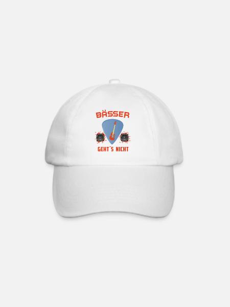Bässer geht´s nicht - Baseballkappe - Weiß/Weiß