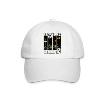 Garten Chefin - Baseballkappe - Weiß/Weiß - Vorne