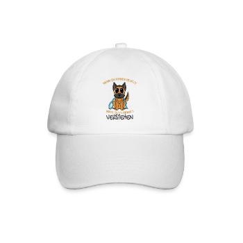 Deutscher Schäferhund - Baseballkappe - Weiß/Weiß - Vorne