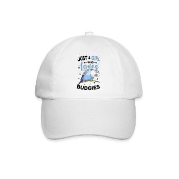 Wellensittich - Baseballkappe - Weiß/Weiß - Vorne