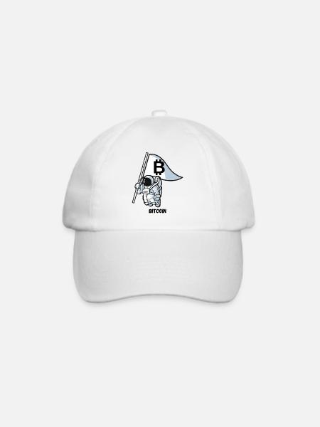 Bitcoin - Baseballkappe - Weiß/Weiß