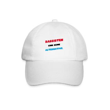 Anti Rassist Bundestagswahl 2021 Politik Statement - Baseballkappe - Weiß/Weiß - Vorne