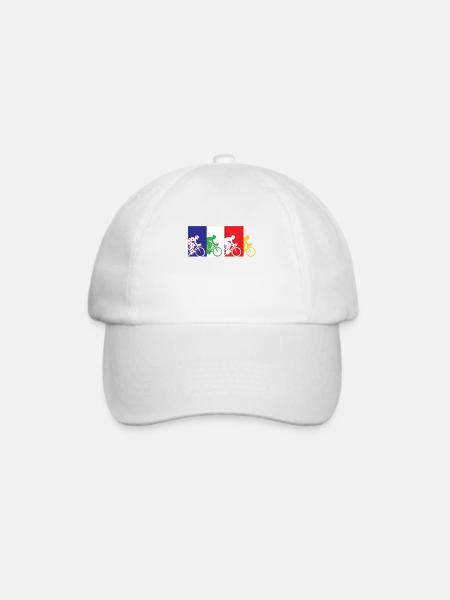 tour france, tour france tour france 2021, - Baseballkappe - Weiß/Weiß