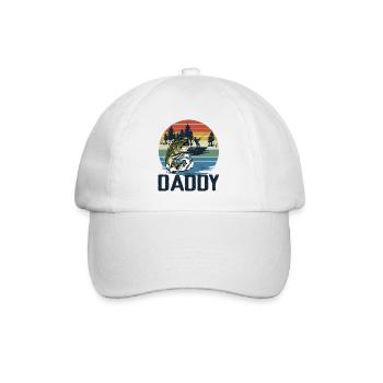 Fishing Daddy Matching - Baseballkappe - Weiß/Weiß - Vorne