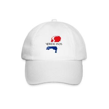 Netherlands Football ,Holland , Niederland - Baseballkappe - Weiß/Weiß - Vorne