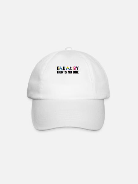 Equality Hurts No One Disability LGBTQ - Baseballkappe - Weiß/Weiß