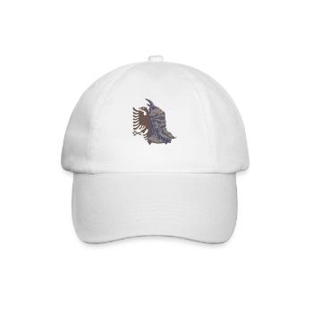 Albanien Balkan Tirana Geschenk Albaner Kosovo - Baseballkappe - Weiß/Weiß - Vorne