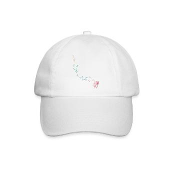 Pusteblume Blume des Lebens Chakra - Baseballkappe - Weiß/Weiß - Vorne