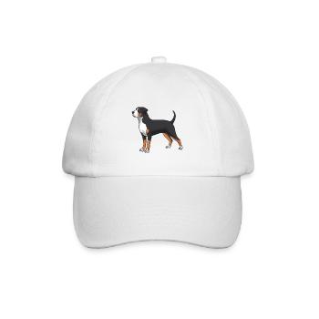 Großer Schweizer Sennenhund Hund - Baseballkappe - Weiß/Weiß - Vorne