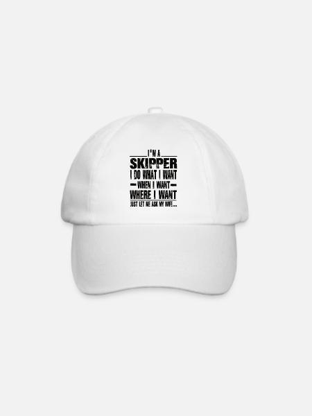 Skipper - Baseballkappe - Weiß/Weiß