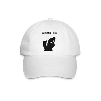 Work Flow - Baseballkappe - Weiß/Weiß - Vorne