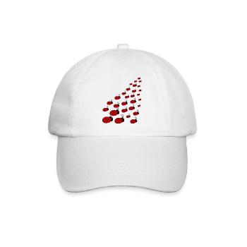 Marienkäfer - Baseballkappe - Weiß/Weiß - Vorne