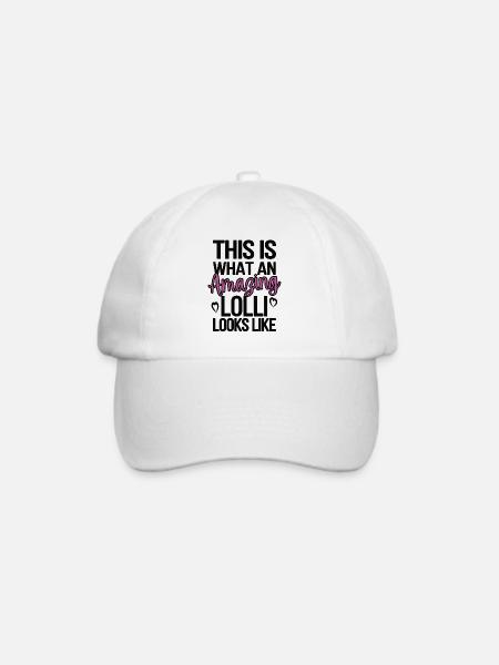 Lolli Oma Muttertag Geschenk Lolli Großmutter - Baseballkappe - Weiß/Weiß
