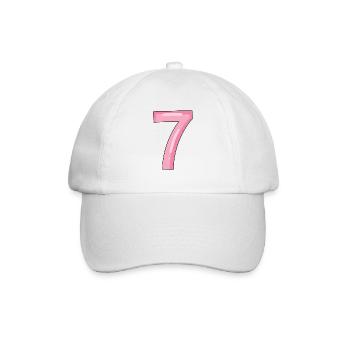 7 - Baseballkappe - Weiß/Weiß - Vorne