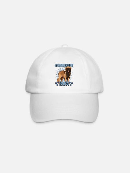 Leonberger Papa - Baseballkappe - Weiß/Weiß