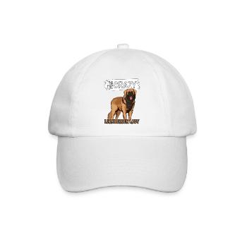Leonberger I'm The Crazy Leonberger Lady - Baseballkappe - Weiß/Weiß - Vorne