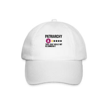 Feministin Feminismus Emanzipation Geschenk - Baseballkappe - Weiß/Weiß - Vorne