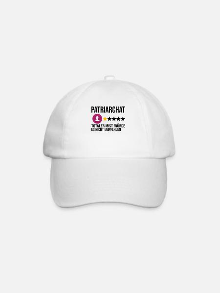 Feministin Feminismus Emanzipation Geschenk - Baseballkappe - Weiß/Weiß