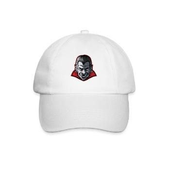 Vampir - Baseballkappe - Weiß/Weiß - Vorne