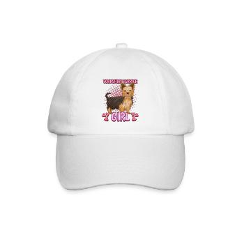 Yorkshire Terrier Yorkshire Terrier Girl - Baseballkappe - Weiß/Weiß - Vorne
