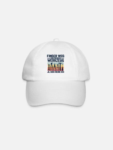Handwerker Vatertag Geschenk Papa Lustig KFZ Auto - Baseballkappe - Weiß/Weiß