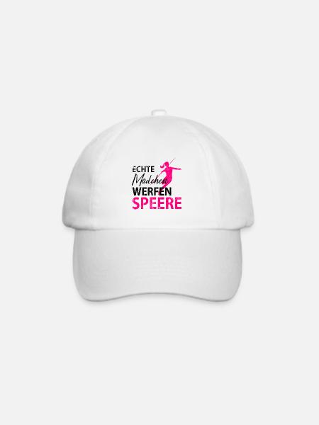 Speerwurf Speerwerfen Speerwerfer Damen - Baseballkappe - Weiß/Weiß