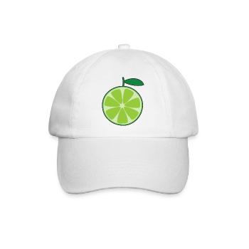 Limette - Baseballkappe - Weiß/Weiß - Vorne