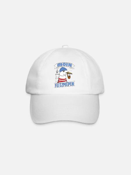 MÖWE MOIN FLITZPIEPEN - Baseballkappe - Weiß/Weiß