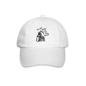 So viele Idioten und nur eine Sense Sarkasmus - Baseballkappe - Weiß/Weiß - Vorne