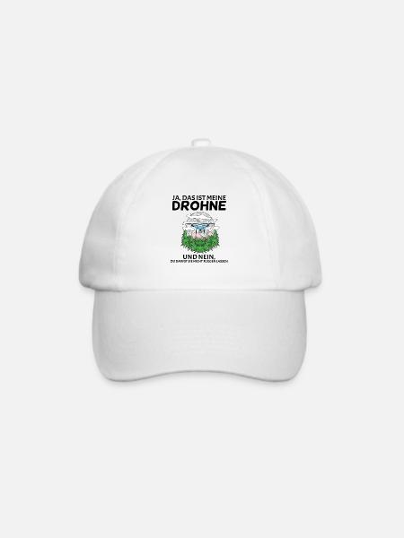 Drone Drohne Drohnen - Baseballkappe - Weiß/Weiß
