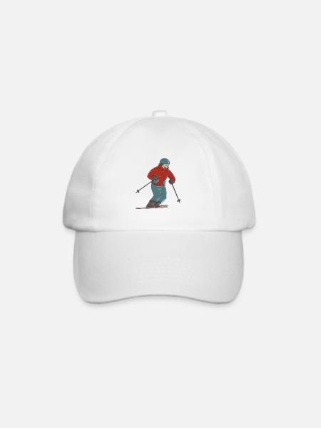 Sport Happy Skiing - Baseballkappe - Weiß/Weiß