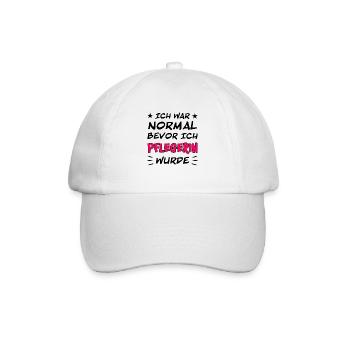 Pflegerin Pflege Lustiger Spruch Krank Geschenk - Baseballkappe - Weiß/Weiß - Vorne