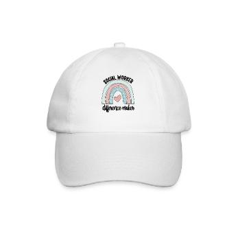 Sozialarbeiter Soziale Arbeit Streetworker Team - Baseballkappe - Weiß/Weiß - Vorne
