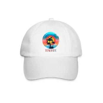 Teneriffa - Baseballkappe - Weiß/Weiß - Vorne