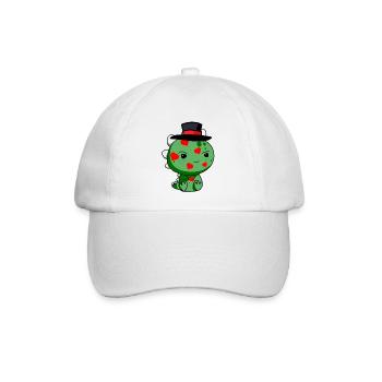 Drache Gentleman Herz Verführer Aufreißer Kerl - Baseballkappe - Weiß/Weiß - Vorne