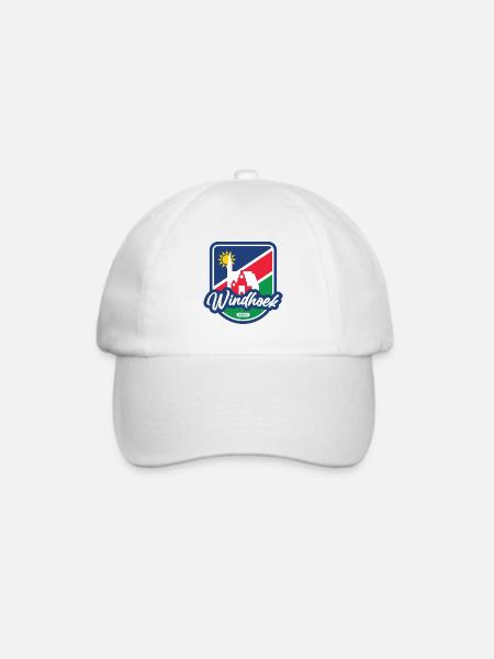 Windhuk - Namibia - Baseballkappe - Weiß/Weiß