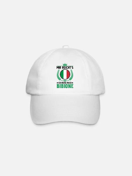 Mir reicht's Ich reise nach Bibione Italien Urlaub - Baseballkappe - Weiß/Weiß