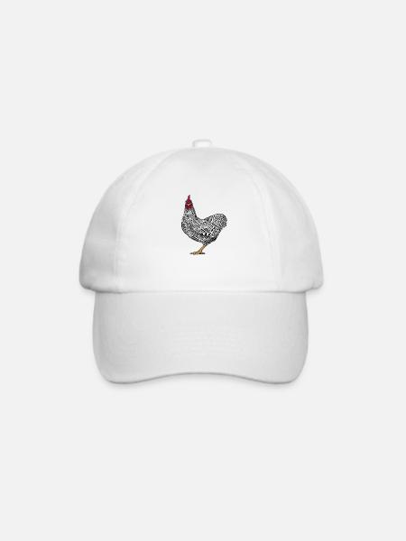 Amrock Huhn - Baseballkappe - Weiß/Weiß