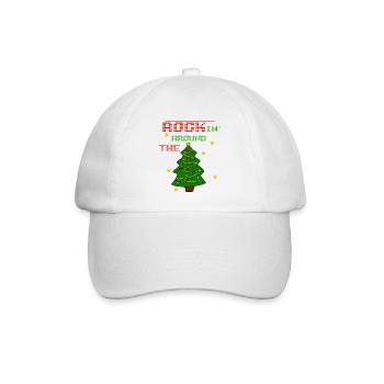 Rockin rund um den Weihnachtsbaum - Baseballkappe - Weiß/Weiß - Vorne