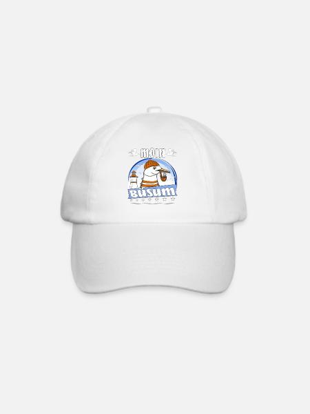 MÖWE MOIN BÜSUM - Baseballkappe - Weiß/Weiß