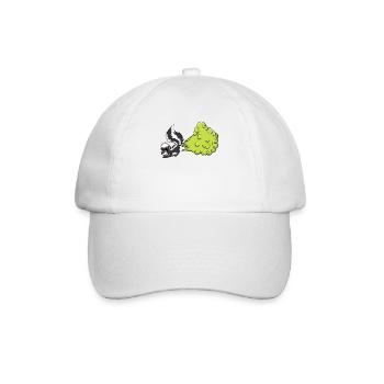 Stinktier Pups - Baseballkappe - Weiß/Weiß - Vorne