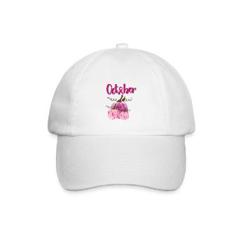 Oktober Rose Sensibilisierung BrustkrebsVorsorge - Baseballkappe - Weiß/Weiß - Vorne