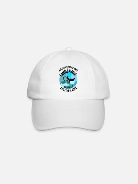 Kutscher Kutsche Pferdekutscher Kutschieren - Baseballkappe - Weiß/Weiß